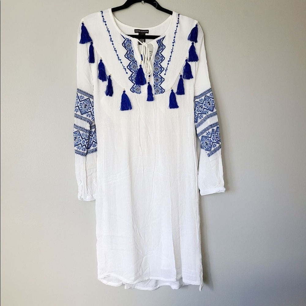 Chelsea and Theodore white blue SZ M